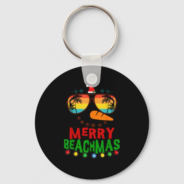 Chaveiro Merry Beachmas Trocal Christmas Hawaii Snowman Bea (Frente)
