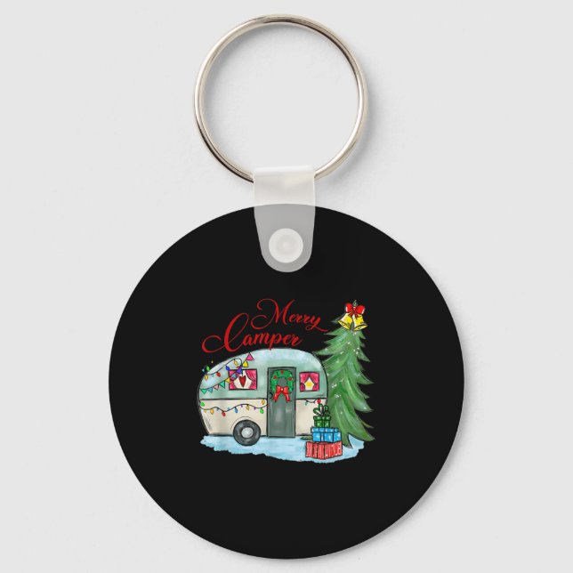 Chaveiro Merry Camper Christmas Santa Camper Camng Truck Xm (Frente)