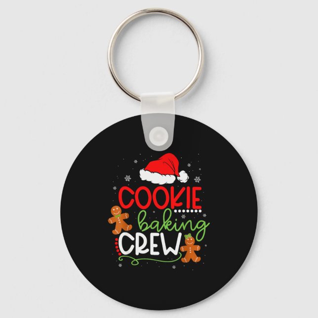 Chaveiro Merry Christmas Cookie Baking Crew Ginger Santa Pa (Frente)