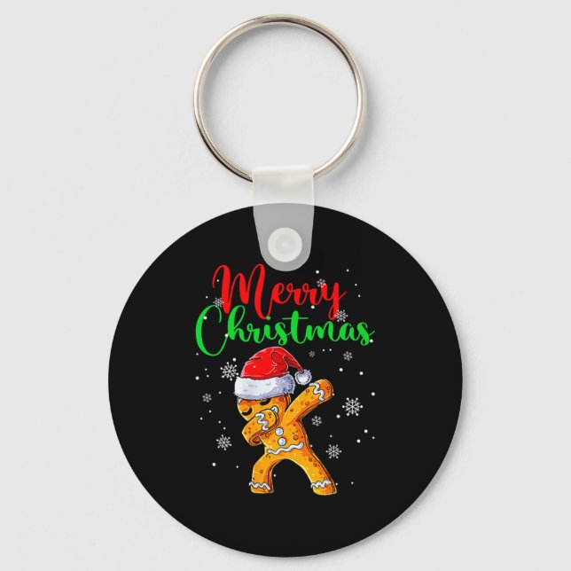 Chaveiro Merry Christmas Dab Gingerbread Xmas Christmas Coo (Frente)