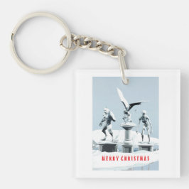 Chaveiro Merry Christmas. Monster ice sculptures