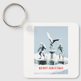 Chaveiro Merry Christmas. Monster ice sculptures