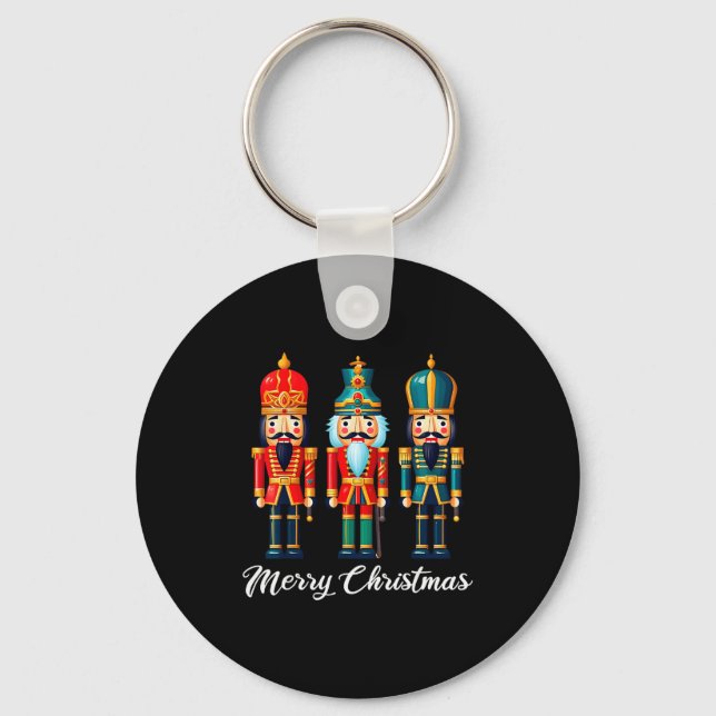 Chaveiro Merry Christmas Nutcracker Ballet Festive Xmas Men (Frente)