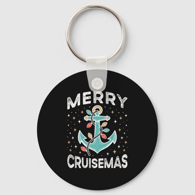 Chaveiro Merry Cruisemas Matching Family Cruise Christmas L (Frente)