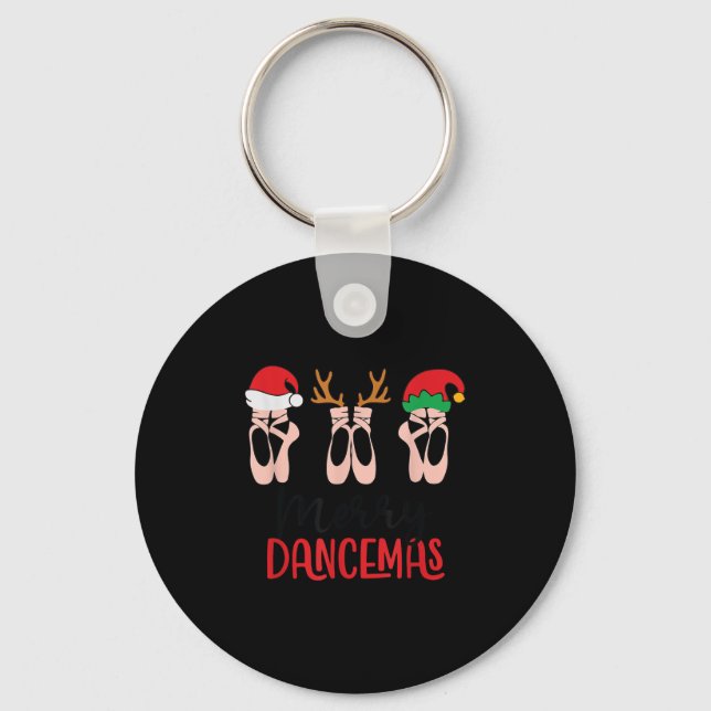 Chaveiro Merry Dancemas Ballet Dance Teacher Christmas Holi (Frente)