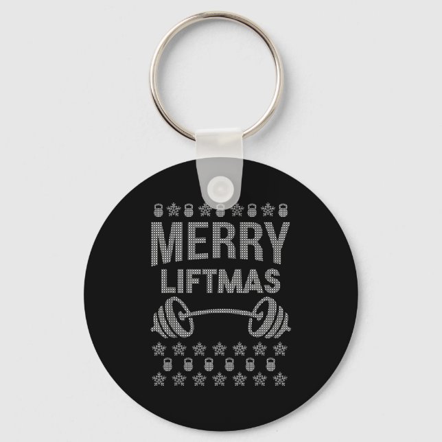 Chaveiro Merry Liftmas Shirt _ Funny Christmas Shirts  (Frente)