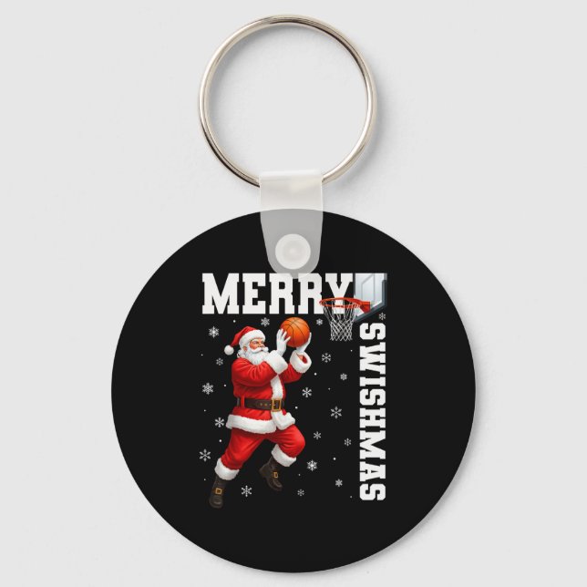Chaveiro Merry Swishmas Srt Christmas Basketball Xmas Men B (Frente)