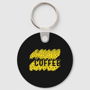 Chaveiro Mês da Consciência Café Asl Lover Trendy Love Daf
