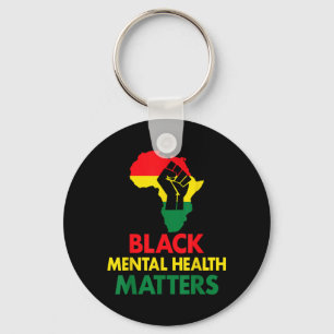 Chaveiro Mês da História Africana Mapa Africano Negro Menta