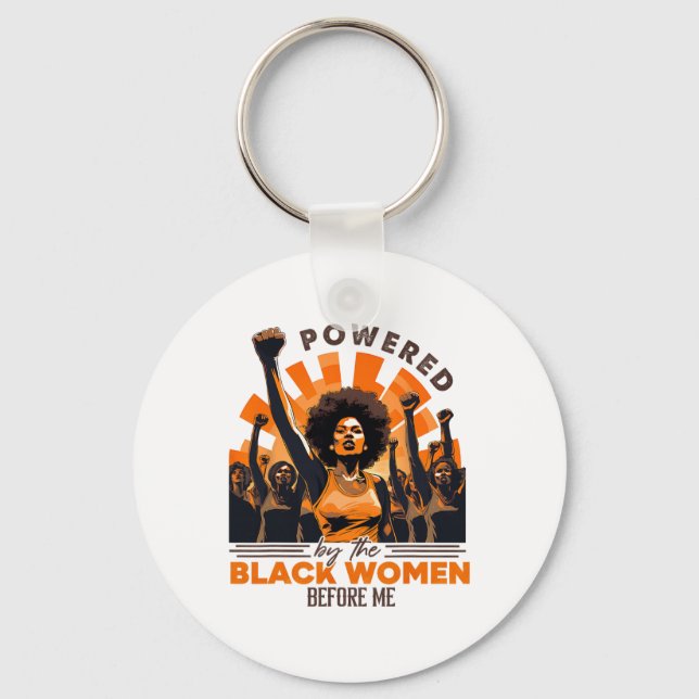 Chaveiro Mês da História Negra com o Poder das Mulheres Neg (Frente)