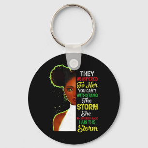 Chaveiro Mês da História Negra Menina Africana Mulher Afro