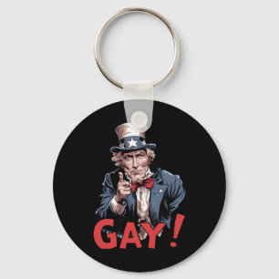 Chaveiro Mês do Orgulho Aliado Gay LGBT Engraçado
