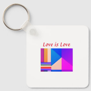 Chaveiro Mês do orgulho gay LGBTQ amor colorido adicionar n