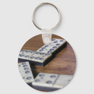 Chaveiro Mesa de jogos Domino Dominoes Wood Old Vintage Pla