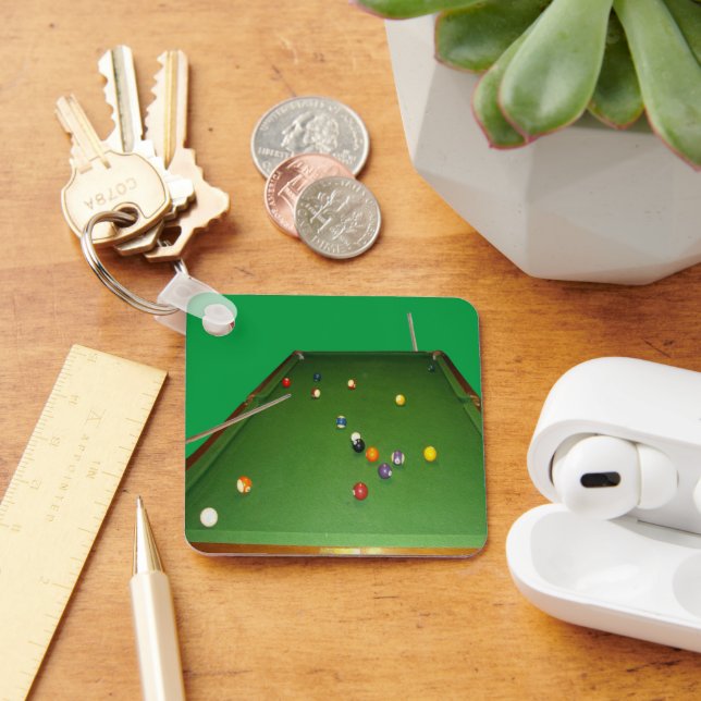 Chaveiro Mesa De Oito Com Bolas E Cue, Teclado (Mesa)