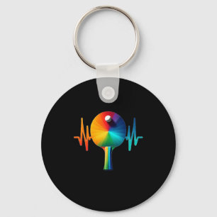 Chaveiro Mesa de tênis de mesa pulso batimento cardíaco ekg