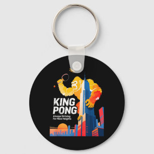 Chaveiro Mesa de Tênis Engraçada Estilo de Poster de Fã do