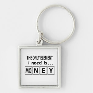 Chaveiro Mesa Periódica Elemento Money Funny Mesa Periódica