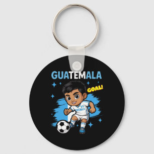 Chaveiro Meta de Criança da Guatemala Cartoon Bandeira Guat