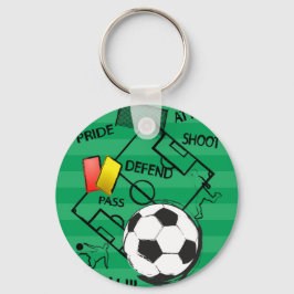 Chaveiro Meta do Ataque de Futebol