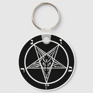 Chaveiro metal preto, baphomet, senhor da escuridão!