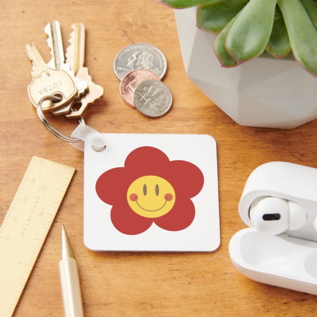 Chaveiro  Metal Square Keychain (Mesa)