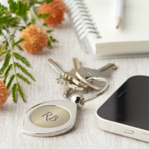 Chaveiro Metálico Dourado