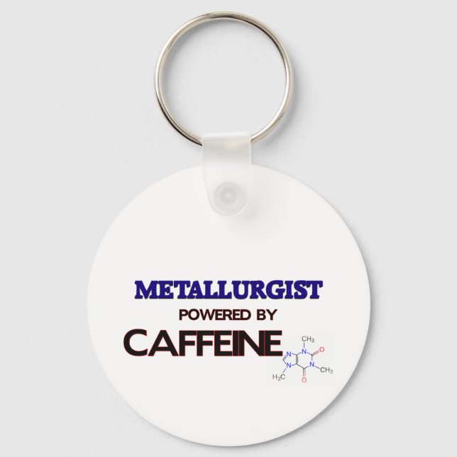Chaveiro Metallurgist Powered by caffeine (Frente)