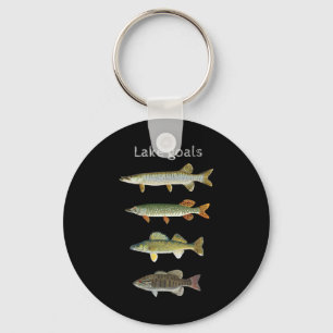 Chaveiro Metas do Lago Pesca Musky Pike Walleye Boca Pequen