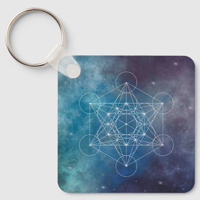Chaveiro Metatron, chakra,zen,geométrico sagrado, anjo (Frente)