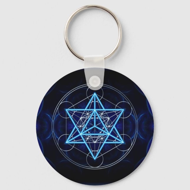 Chaveiro Metatrons Würfel - Merkaba - Stern Tetraeder (Frente)