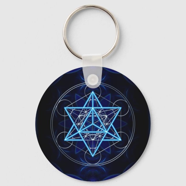 Chaveiro Metatrons Würfel -  Merkaba - Stern Tetraeder (Frente)