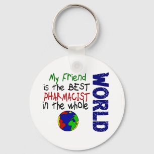 Chaveiro Meu amigo é o melhor farmacêutico no mundo