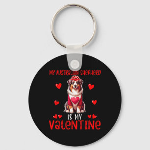 Chaveiro Meu Australian Shepherd é o meu Custo de Corações