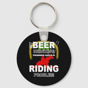 Chaveiro Meu Bebendo de Cerveja Amigos do Cavalo Traseiro