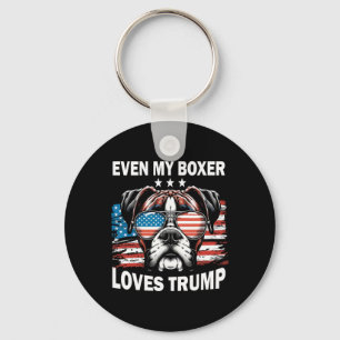 Chaveiro Meu Boxer ama Trump