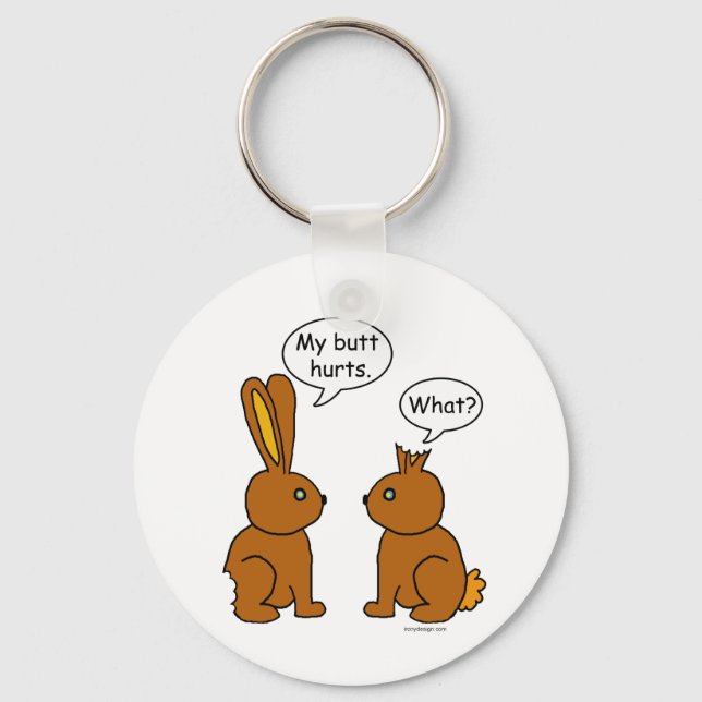 Chaveiro Meu Bumbum Dói! O quê? (Frente)