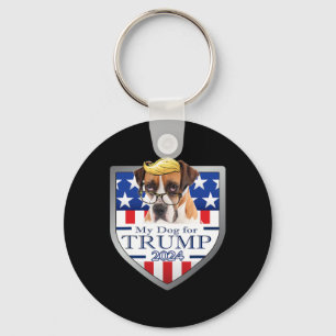 Chaveiro Meu Cachorro Para Trump Boxer Com Óculos Homens Mu