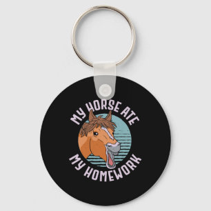 Chaveiro Meu Cavalo Comeu Meu Trabalho De Casa Cavalando Eq