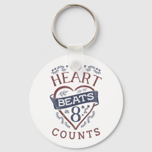 Chaveiro Meu Coração Batida em 8 Contagens Dança