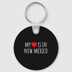 Chaveiro Meu Coração Está Em Novo México Linda Estado Ameri