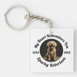 Chaveiro Meu Coração Lembra de Você Memorial de Pet