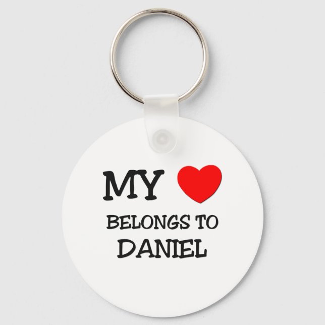 Chaveiro Meu Coração Pertence a Daniel (Frente)