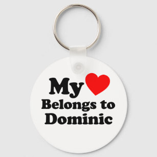 Chaveiro Meu Coração Pertence a Dominic