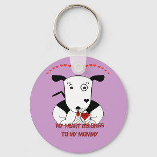 Chaveiro Meu Coração Pertence à Minha Mamãe