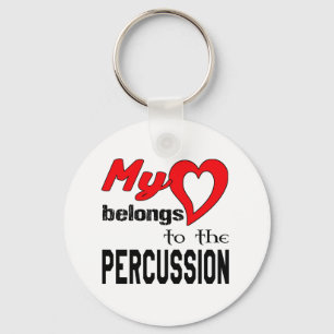 Chaveiro Meu coração pertence à percussão