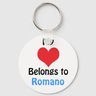 Chaveiro Meu coração pertence a Romano
