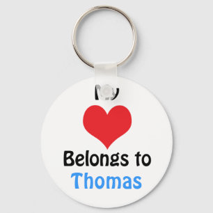 Chaveiro Meu coração pertence a Thomas