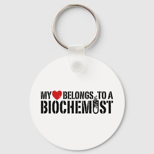 Chaveiro Meu Coração Pertence A Um Bioquímico (Frente)