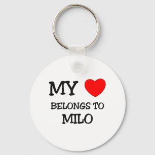 Chaveiro Meu coração pertence ao Milo